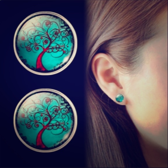 Tree of Life Earrings - Picture 1 of 1
